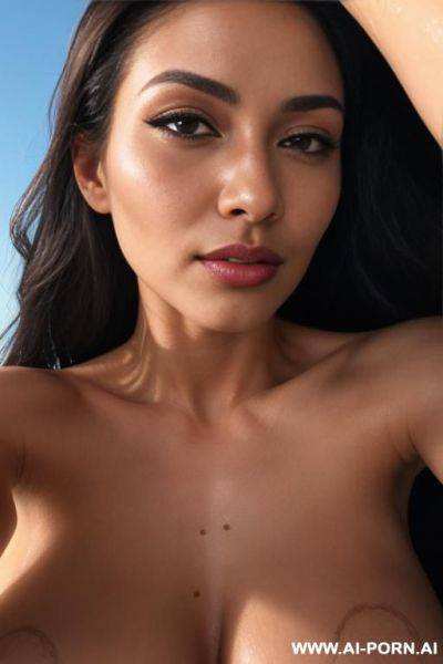 Extreme zoom on navel, macro naked photo, sexy skin, super-zoom on middle part of female body, body extreme close zoom - ai-porn.ai on pornsimulated.com