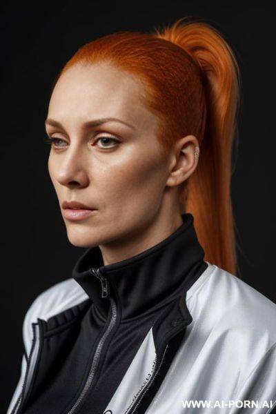 Irish, orange hair, huge oval boobs, dri fit jacket, - ai-porn.ai - Ireland on pornsimulated.com