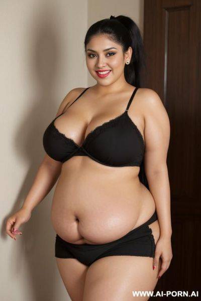 Chola, mexican, wide hips, supermodel, big eyes, smiling - ai-porn.ai - Mexico on pornsimulated.com
