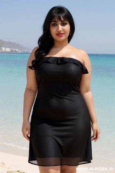 Arab, chubby, beach, summer dress - ai-porn.ai on pornsimulated.com