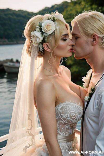 2 men and 1 woman fuck, perverse, beautiful, fucking, extremely hairy pussy, flower head wreath, group orgy, fucking, big nose, seductive, sexy pose, t-shirt, kissing, fucking, threesome, orgy, - ai-porn.ai on pornsimulated.com