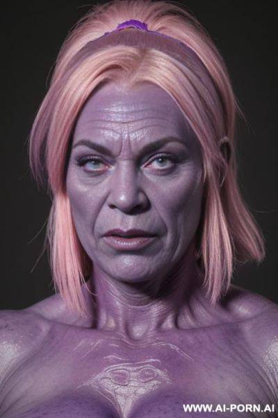 3 sexy orc female, purple skin, full body view, standing, naked - ai-porn.ai on pornsimulated.com