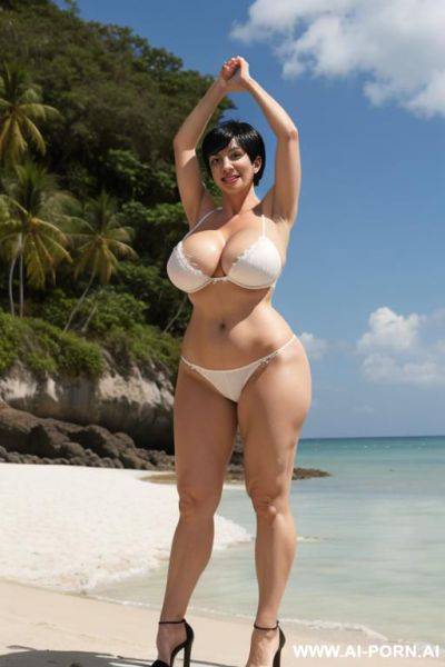 German blonde 2 yeas old big boobs, (arms up) - ai-porn.ai - Germany on pornsimulated.com