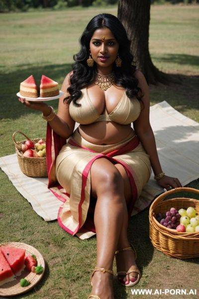 Dark skin; wide hips; thick thighs - ai-porn.ai on pornsimulated.com