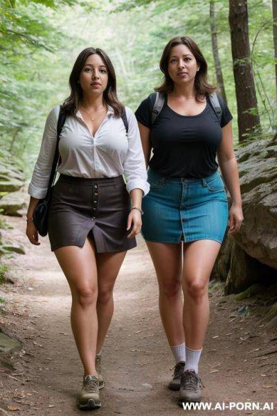 Suburban moms, thick thighs, hiking - ai-porn.ai on pornsimulated.com