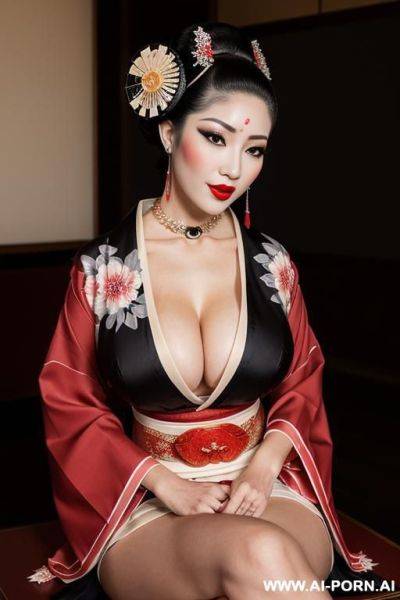 ((((extremely big boobs)))), (fit), ((((((business dress)))))), (extremely beautiful make-up), ((((wide)))) dark lips, seductive, ((((extremely slutty)))), (((ultra realistic))), ((heavy massive bdsm neckcollar)) - ai-porn.ai on pornsimulated.com