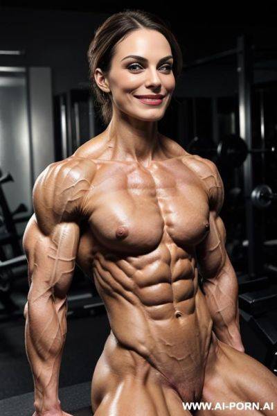 ((1 short slender smiling woman)), ((smiling pretty female face of k knightley)), (very slender), (very gaunt), (very lithe), (very lean), (very sinewy), very veiny, very angular, (very hollowcheeked - ai-porn.ai on pornsimulated.com