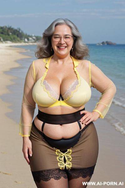 Very old sexy gilf, open stance - ai-porn.ai on pornsimulated.com