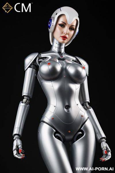 (realistic very detailed robot total meccanical artificial robot body woman skin latex) - ai-porn.ai on pornsimulated.com