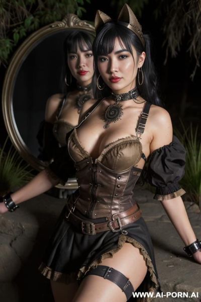 Darck goth woman - ai-porn.ai on pornsimulated.com