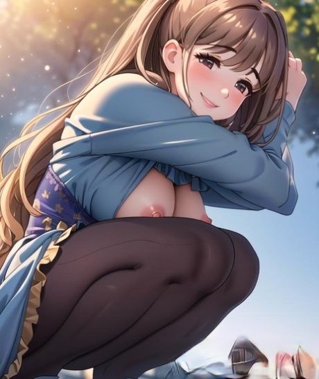 Little AI generated Hentai teen bares her big tits & fucks in public - pornpics.com on pornsimulated.com