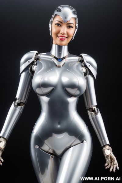((wonderful ultra robotic very beautiful hd quality to very detailed image to complete robotic body, beautiful cyborg mecha trasformers male )),(( artificial big boobs))(( total covered only liquid - ai-porn.ai on pornsimulated.com