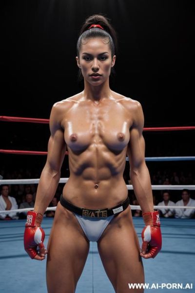 Naked boxer, naked body, totally naked, very oversized boobs, show naked pussy, fully naked, nude female box, naked body, naked boxing, very naked, absolutelly naked woman boxing, naked boxing match, naked, nude, naked pussy, boobs, all naked - ai-porn.ai on pornsimulated.com