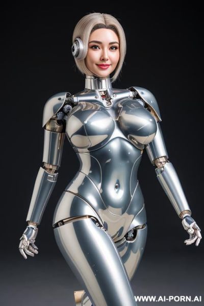 ((wonderful ultra realistic robotic very beautiful hd quality to very detailed image to complete very manga robotic doll body, beautiful cyborg mecha trasformers male )),(( artificial big boobs))(( - ai-porn.ai on pornsimulated.com