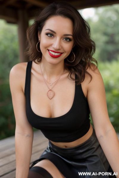 ((short hair)), ((black stockings)), ( top) - ai-porn.ai on pornsimulated.com