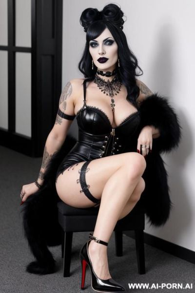 Goth woman, 30 years old, high heels - ai-porn.ai on pornsimulated.com