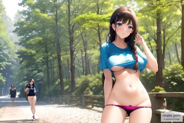 Single Girl, Standing, Teen 18+, Normal body, Brunette, Blue... - imake.porn on pornsimulated.com