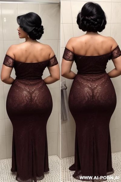 Indian aunty huge boobs and ass sucking dick in shower - ai-porn.ai - India on pornsimulated.com