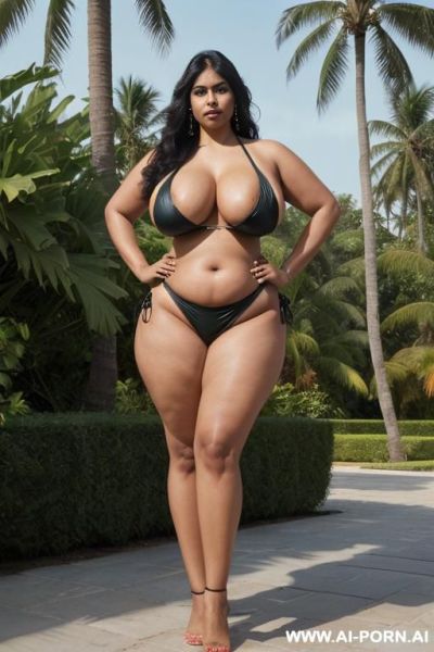 India plus size woman slut, (((saggy gigantic boobs))), (((hour-glass figure))), hot indian slut,((( fat huge legs ))) narrow waist, thigh tigh, ((((huge hips )))) - ai-porn.ai - India on pornsimulated.com