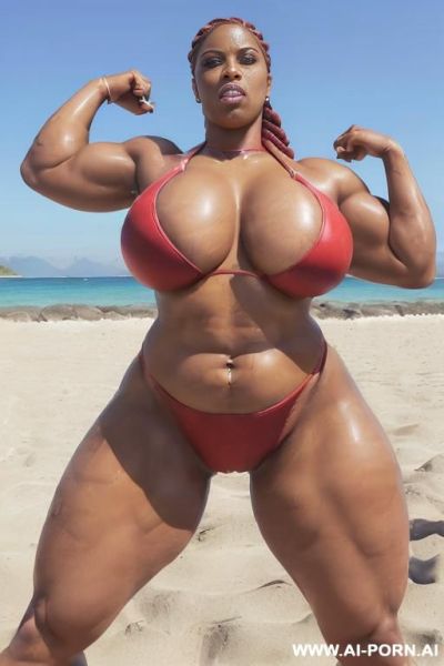((beautiful model)), (((viewed head to feet))) thick thighs, naughty, good makeup, ((oiled up, lube, slippery)), nsfw, (((realistic look, super realistic))) (((strong and cruel, sexy and beautiful))) - ai-porn.ai on pornsimulated.com