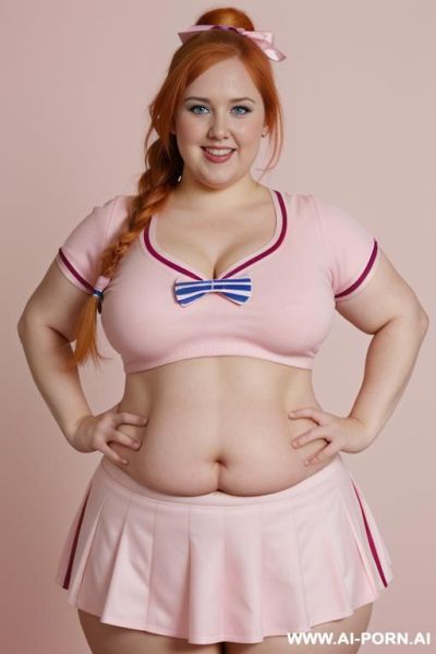 ((((half body photo shot close up)))). a (((british, very obese fat bbw redhead))), ((thick body, with love handless)). . dancing. - ai-porn.ai - Britain on pornsimulated.com