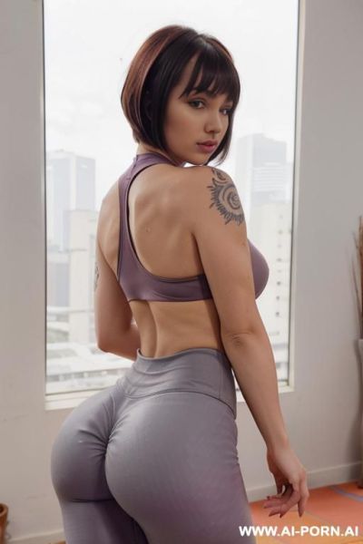 Naked. arched back. huge round ass - ai-porn.ai on pornsimulated.com