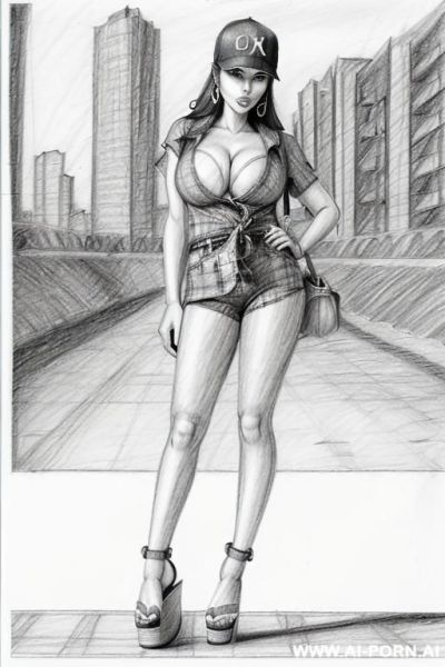 ((((image comic-drawing pencil style))) (((full body shot))) , (hoop earrings), long, chuby, ((((sadly)))) , brunette pixie haircut, (sexy slut), (((most beautiful woman ever))), (landscape underground - ai-porn.ai on pornsimulated.com