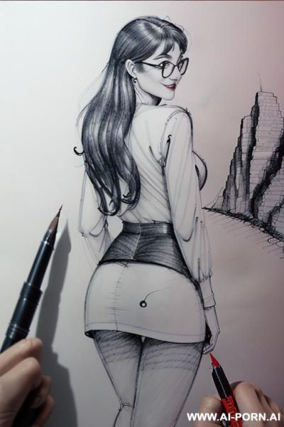 ((((full body shot)))) ((((image comic-drawing pen style)))) down level shot ass close up ((((landscape photographic studio)))) ((((0 old years)))) ((((from behind)))) ((((camera in hands)))) italian woman - ai-porn.ai - Italy on pornsimulated.com