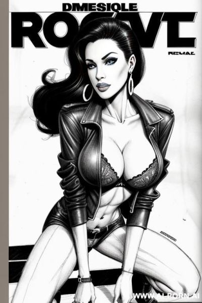 ((((magazine cover)))) ((((image comic-drawing pencil style)))) view fish eye lens view down level shot boobs in closedup sky cloudy at sunset at the outdoor motorcycle superbike festivalshows pretty - ai-porn.ai - Italy on pornsimulated.com