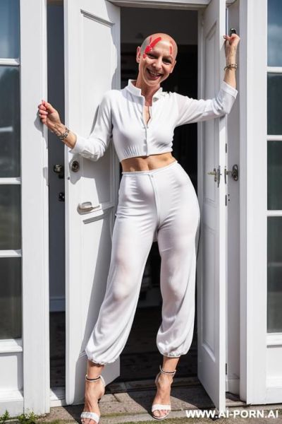 Wide hips, she open the door - ai-porn.ai on pornsimulated.com