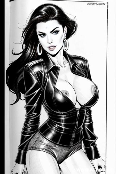 ((((image comic-drawing style)))) view fish eye lens view down level shot boobs in closedup sky cloudy at sunset at the outdoor motorcycle superbike festivalshows pretty italian woman full lips - ai-porn.ai - Italy on pornsimulated.com
