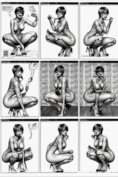 ((((image comic-drawing cartoon style)))) ((((image comic-drawing cartoon style)))) completely naked - ai-porn.ai on pornsimulated.com