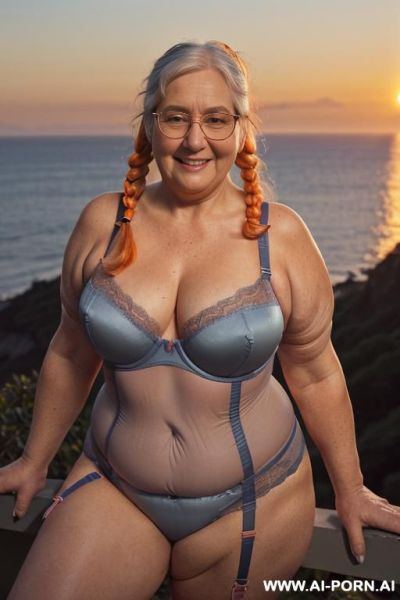 Old old sexy fat assed women party, ((bbw), look at camera, sexy busty fat fit old ladies. long hair, erotic pose, saggy boobs, fullbody portrait - ai-porn.ai on pornsimulated.com